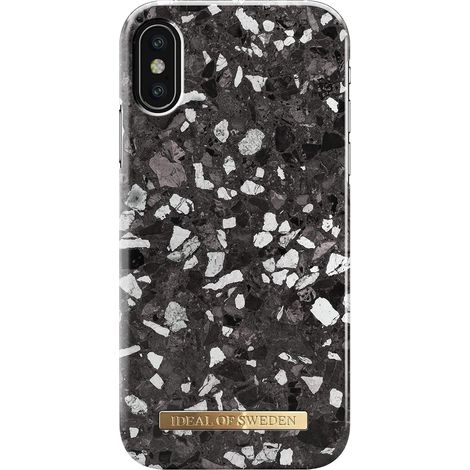 COQUE POUR APPLE IPHONE X/IPHONE XS MARBRE NOIR IDEAL OF SWEDEN A1865 A1920 (1/5)