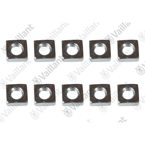 VAILLANT Mutter, Vierkantmutter M6 (x10) 0010038138 Adapter 60/100 an 63/96 u.w. Vaillant-Nr. , 0010028407