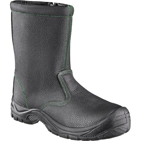 teXXor® S3-Winterreißverschlussstiefel ZIPPER schwarz/grün 634046 Gr.46 (1/5)