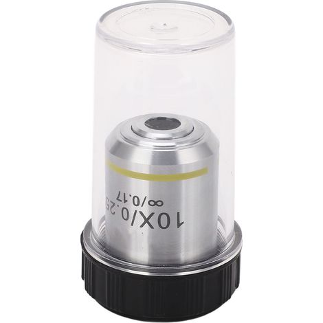 Objectif Microscope Biologique 10X Infini Lentille Achromatique Verre Optique 20,2mm Filetage RMS 195mm (1/5)