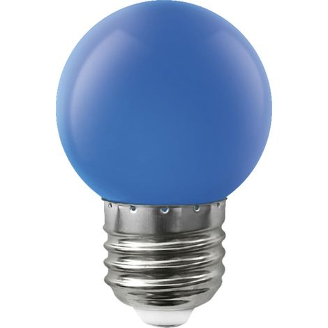 Bombilla LED Esférica E27 1.5W Azul Matel (1/2)