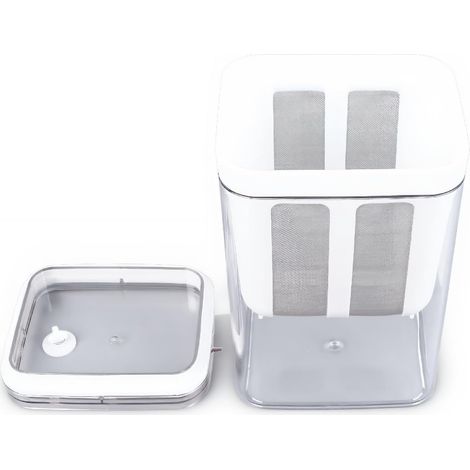 Passoire à Yaourt Grec, Yaourtière Grecque avec Sac Passoire à Mailles Extra Fines, Filtre à Jus étanche, Récipient pour Yaourt aux Noix avec Couvercle pour Faire du (1/5)