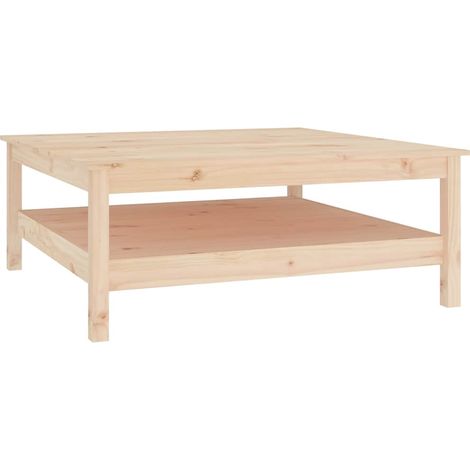 Maison Exclusive - Couchtisch 100x100x40 cm Massivholz Kiefer (1/5)