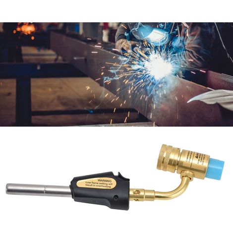 Chalumeau de soudage à gaz naturel à allumage automatique pour le soudage de tuyaux de propane rigides. (1/5)