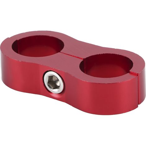 10AN Schlauchtrenner-Klemme aus Aluminiumlegierung, Anschlussadapter für Kraftstoff-/Öl-/Brems-/Benzinleitungen, Kfz-Zubehör, Rot (1/5)
