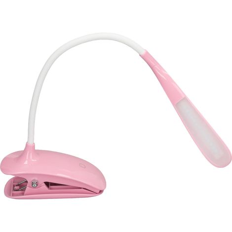 LED-Schreibtischlampe, 360° verstellbar, mit Klemme, USB-aufladbar, Tischlampe für Büro und Schlafzimmer (1/5)