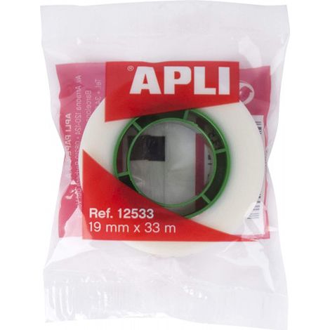 Apli Cinta adhésive invisible transparent 19 mm x 33 m (1/2)