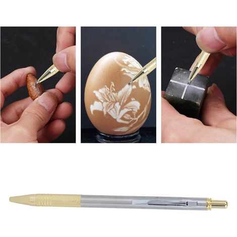 Crayon à dessin, marqueur céramique, outil de gravure, outil de coupe, pointe en acier tungstène pour métal/verre, couleur or (1/5)