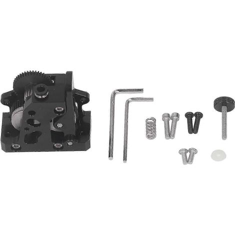 Extruder mit Untersetzungsgetriebe aus gehärtetem Stahl, Ganzmetall-Upgrade-Kit für 3D-Drucker, schwarzes Zubehör, hochpräzises Ersatzteil. (1/4)