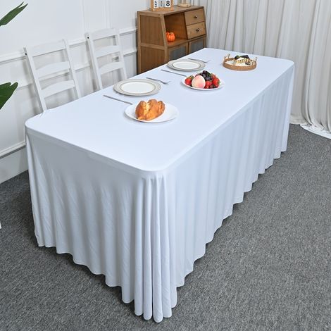 Housse de table extensible en spandex pour mariage rétractable (1/4)