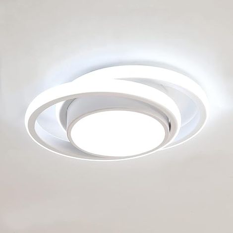 Plafonnier LED, plafonnier rond 30w, plafonnier moderne pour couloir, chambre à coucher, salle de bains, cuisine, salon, lumière blanche froide 6000k tricolore variable (1/5)