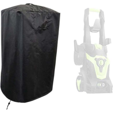 Housse De Protection pour Nettoyeur Haute Pression De Jardin, Couverture avec Grille D'aération, étanche, Oxford 420D Noir 45x87cm (1/4)