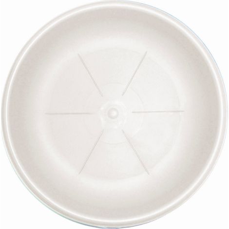 1PZ SOTTOVASO TONDO TERRA-FLY-HEDERA Col. Bianco Ø cm. 35