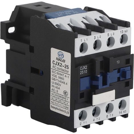 25-A-Leistungsschütz, normalerweise offen, elektrischer Wechselstromschütz, Silberlegierungskontakt, M5-Schraubbefestigung, 110 V AC