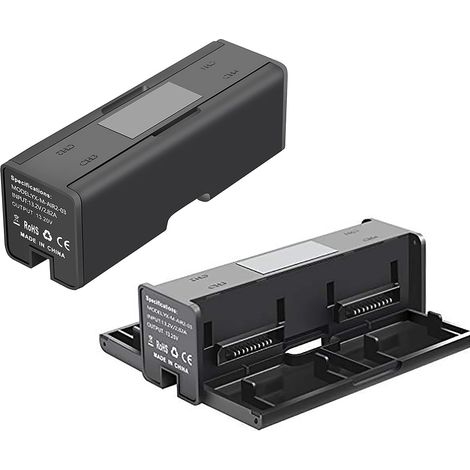 Chargeur de Batterie 4 en 1 Station d'accueil Affichage LCD Station de Charge Hub de Chargeur Intelligent pour Drone DJI Mavic AIR 2 (1/5)