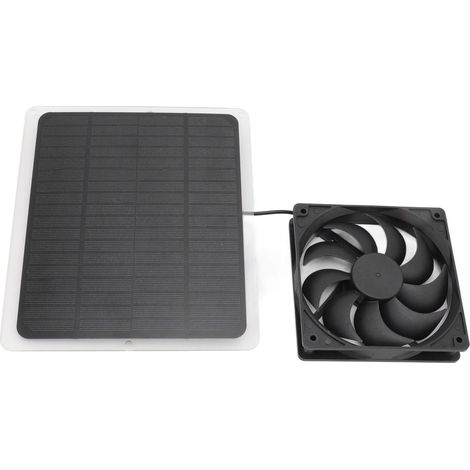 Solar-Gewächshausventilator, praktisches tragbares Solarpanel-Ventilator-Set für Haustiere (1/5)