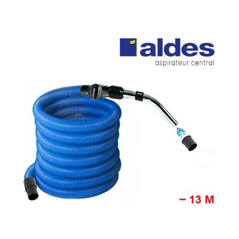 Flexible ALDES avec poignée standard chromée remplace la poignée de commande pneumatique ALDES 11070062 avec douille de démarrage et vanne d’arrêt - longueur au choix - 13m