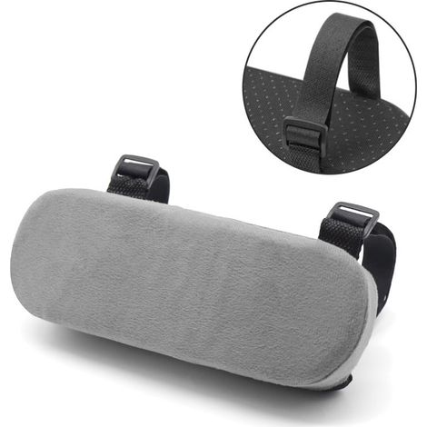 2 Housses d’accoudoir de siège auto, Coussin d’accoudoir doux et confortable, Protecteur universel anti-rayures pour la plupart des voitures Gris (1/5)