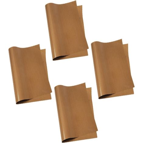 Gatuida 4 feuilles Lot de Tapis de Cuisson Antiadhésifs Tissu Huilé Haute Température Réutilisables Adaptés Plaques Demi Feuilles Facile à Nettoyer'-'- (1/5)