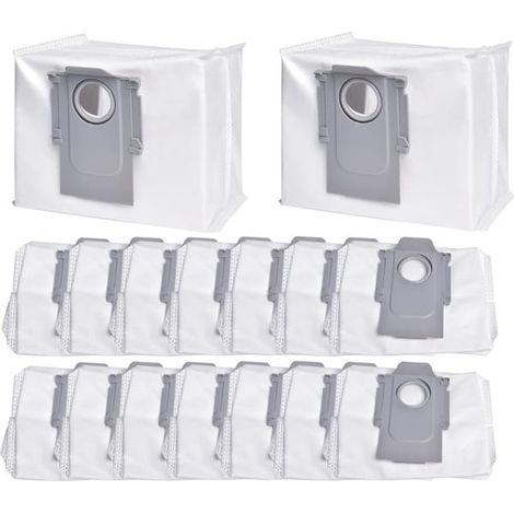 Sacs pour aspirateurs Roborock S8, S8+, S8 Pro Ultra, S7 MaxV Ultra, S7 Pro Ultra, Q7+ et Q7 Max+ (lot de 14) (1/5)