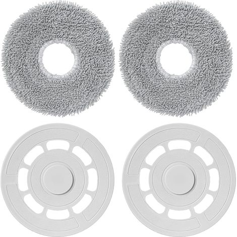 Panni di ricambio con supporto per accessori per robot aspirapolvere Roborock Qrevo Master/Qrevo S/Qrevo Pro/Qrevo Plus/Qrevo Maxv/Qrevo Slim, 2 supporti per panni + 2 panni (1/5)
