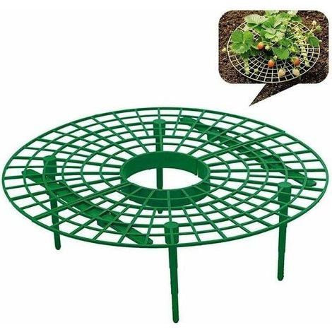 Support en plastique pour plantation de fraises, sac de plantation de fraises, support de support de fraises, sac de plantation de fraises vertes, plantation de fraises, vanille, tomates, 10 pièces (1/5)