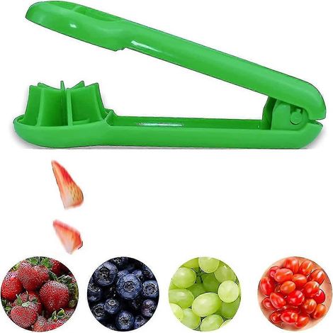 Coupe-raisins en quartiers pour tout-petits et bébés, sans pépins, pour la cuisine, les tomates cerises, les légumes et les salades de fruits (e-che-5) (1/2)
