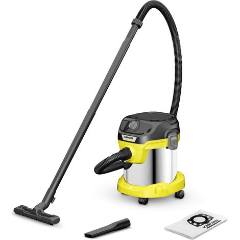 Kärcher V-15/4/18 Aspiratore Giallo Acciaio 15L 1000W