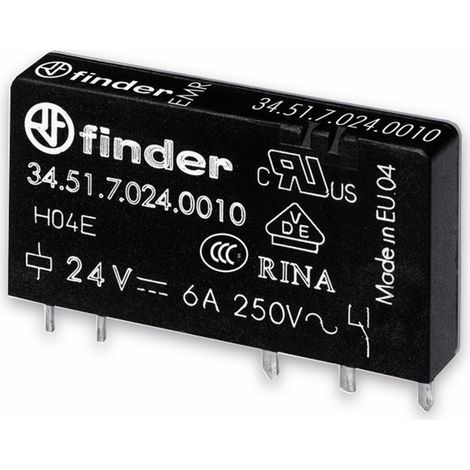 Relais 1 W 6 A 5 VDC S. FINDER 345170050010