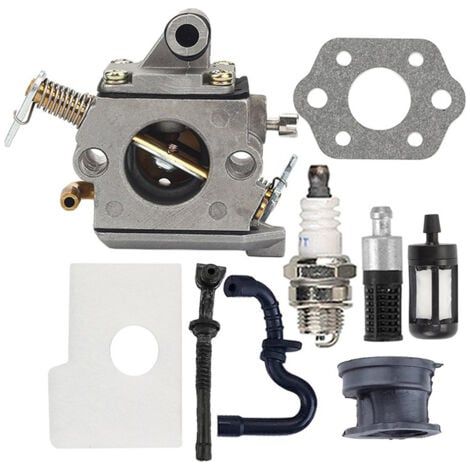 C1Q-S57A Carburateur pour Tronçonneuses Stihl 017 018 MS 170 180 C MS170 MS180 MS170C MS180C avec bougie, filtre à essence, joint de carburateur (1/5)