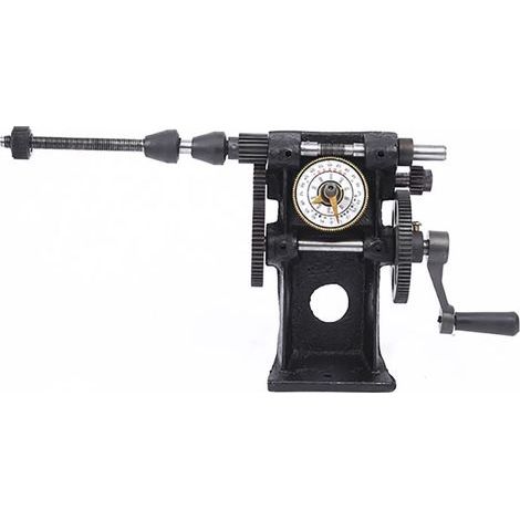 Mini Bobineuse en Fonte avec Commande Manuelle, Compteur de Pointeur à 2 Vitesses pour Petits Enroulements de Transformateur de Moteur, Aspect Plat, Comptage Délicat (1/5)