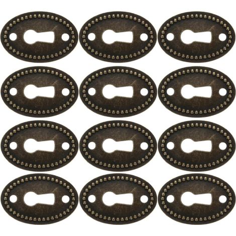 KICHOUSE Lot de 12 plaques ovales décoratives pour trous serrure (1/5)