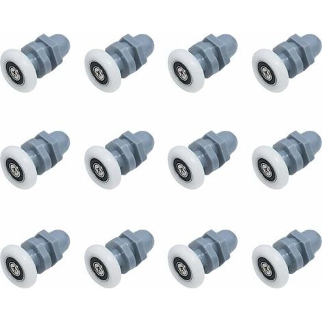 12 Pièces Roulette Porte De Douche Douche Roulettes Galets De Porte Porte Coulissante Porte A Roulette Rouleaux Inférieur Porte De Douche Roue Rouleau Roulette Roue Douche 20Mm Roulette (1/5)