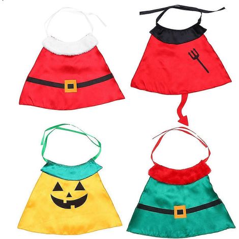 4 piezas de disfraces para cachorros, capa de Halloween para mascotas, disfraz de Halloween para mascotas, capa de Halloween para mascotas, disfraz de Halloween para perros, disfraz de vampiro para ma (1/5)