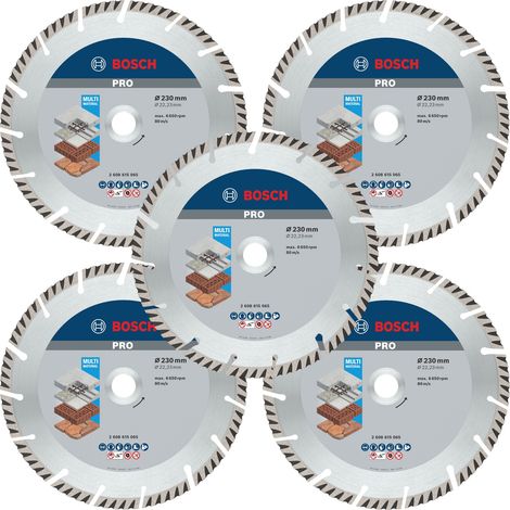 Bosch Disque à tronçonner diamanté Standard for Universal 230x2,6x22,23 mm, 5 pcs. ( 2608615065 )