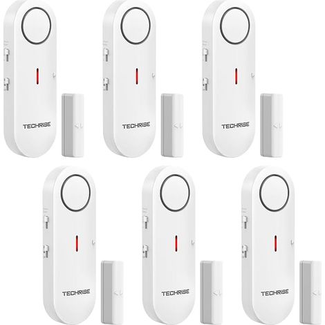Alarmes de Porte et Fenêtre, Volume, Alarme de Sécurité Domestique sans Fil avec Sonnette de Porte, Installation pour Maison/Hôtel/Appartement/Garage (1/5)
