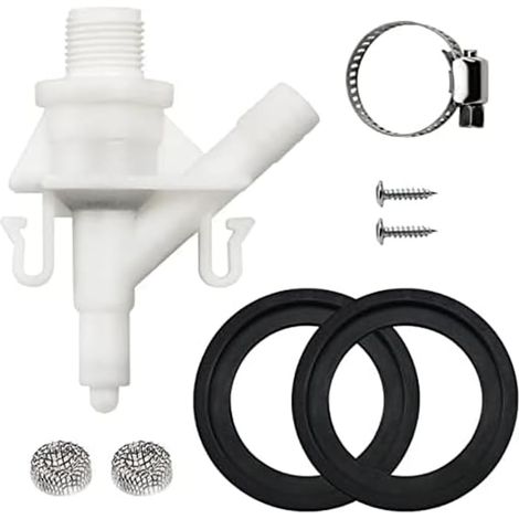385311641 Kit de Valve d'eau de Toilette, 2 Pièces (1/5)