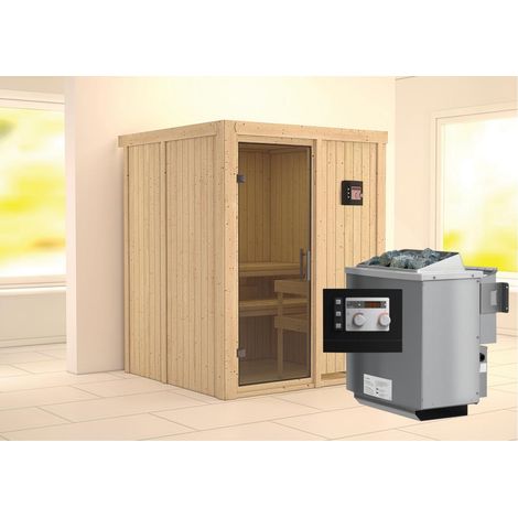 Norin Front,9kW Bio.Strg easy graphitfarbende Ganzglastür