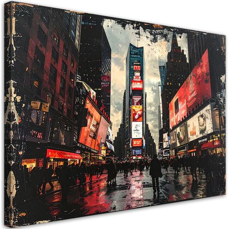 Impresión de Imagen, Times Square de Nueva York, 100x70 (1/5)