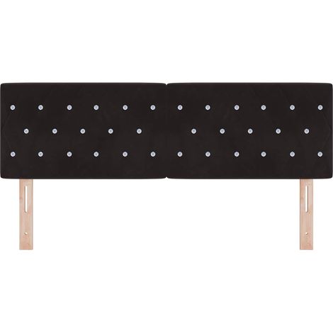 Maison Exclusive - Kopfteil Schwarz 144 cm Samt (1/5)