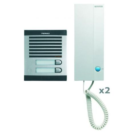 Fermax CITY Kit, f. Zweifamilienhaus, m.Türstation CITY, UP, Telefon 3393 F35010
