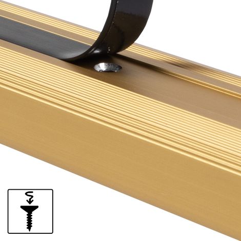 Floordirekt – Seuil d'escalier en aluminium anodisé 90 cm – Forme en L – Antidérapant avec insert plastique – Fixation rapide avec vis et chevilles