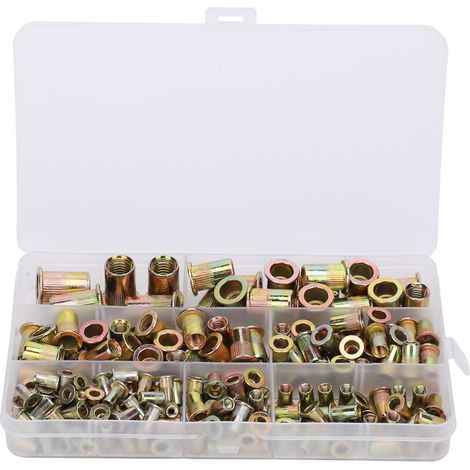 200 pieces for metric flat top vertical pull rivet nut M3-M10 galvanized rivet set (1/5)