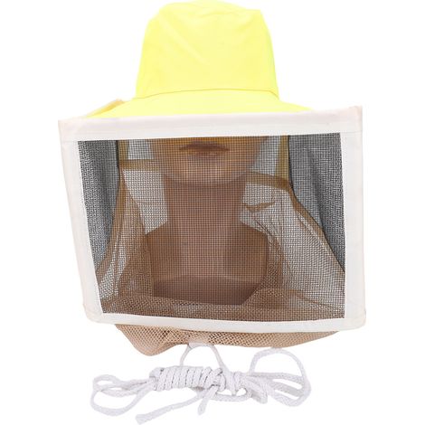 Chapeau d'apiculteur pliable à bord carré en fil d'acier, idéal pour la pêche et les études de terrain en extérieur. (1/5)