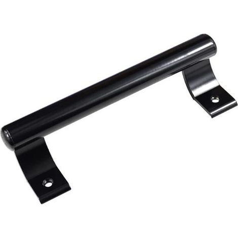 8 pouces en alliage d'aluminium poignée de porte coulissante balcon poignée de porte en verre armoire de salle de bain poignée de porte de grange poignée en métal moderne (black) (1/5)