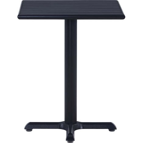 Table de jardin Table d'appoint, Table de Balcon, Noir 60x60x75 cm OIB5495E (1/5)