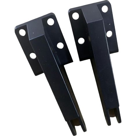 Lot de 2 fixations de porte en métal - Installation facile - Verrouillage stable - Fonctionnement fluide - Verrouillage automatique - Parenthèse de porte (1/4)