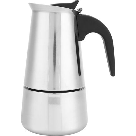 Cafetière Moka portable de 200 ml en acier inoxydable, idéale pour la cuisine. (1/5)