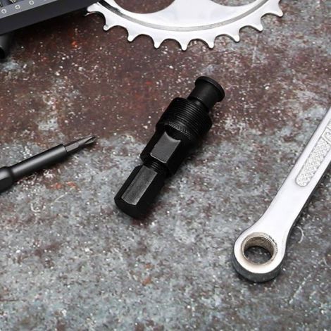 Extracteur de manivelle vélo - - Acier au carbone - 8x2,4x2 cm - Capuchon amovible - Tige de levage longue - Compact (1/5)
