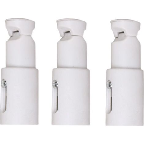 Lot de 3 supports pour radiateur sèche-serviettes, support de fixation pour radiateur, adapté aux radiateurs de salle de bain droits ou courbes (1/3)